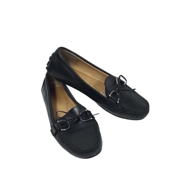 Medium Shoes Ralph Lauren Briley Soft Leather Loafers Sz
